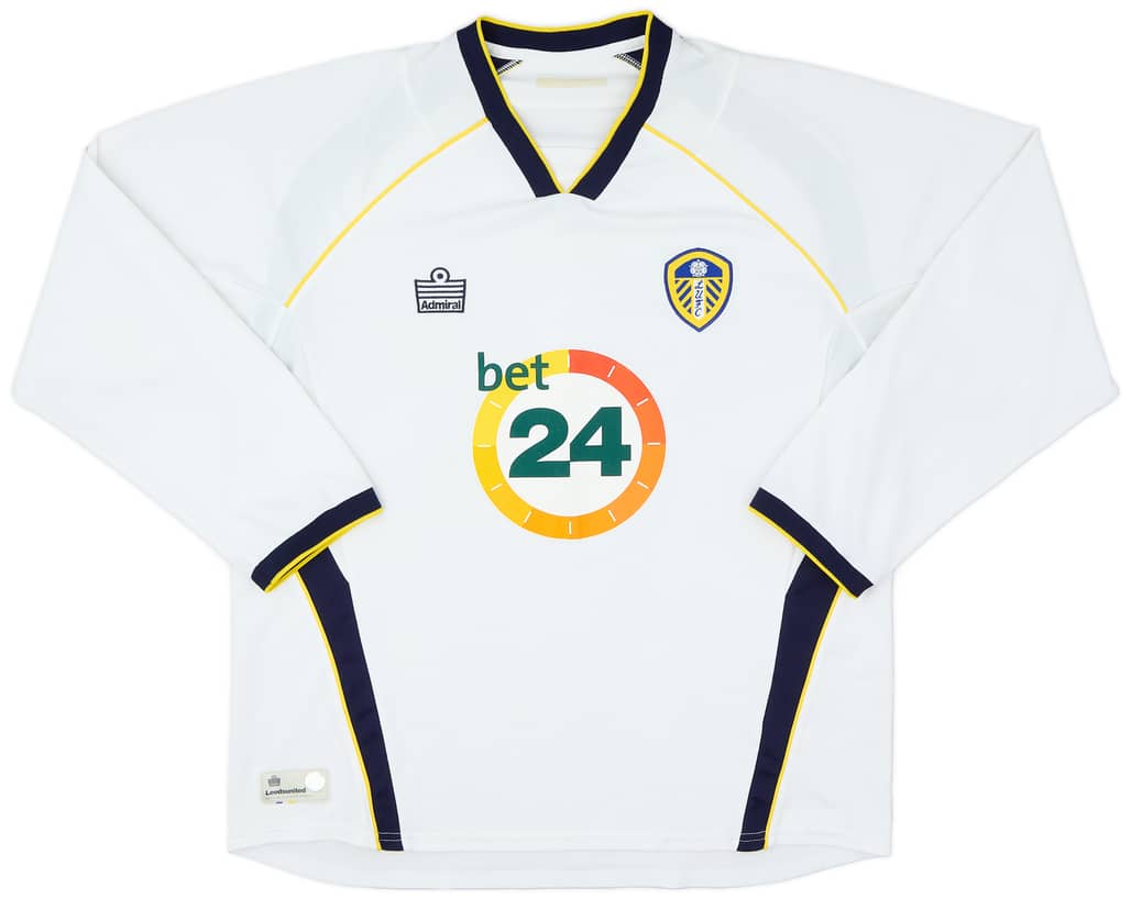 2006-07 Leeds United Home L/S Shirt - 6/10 - (XL)