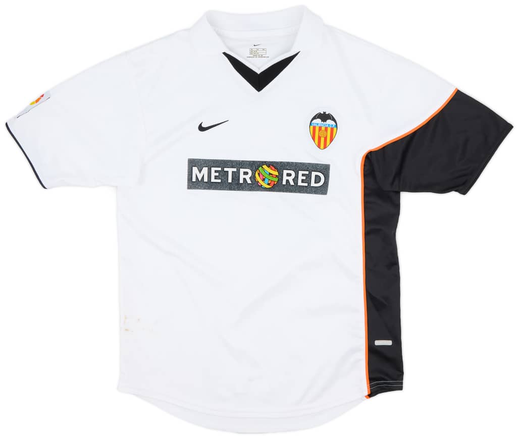 2001-02 Valencia Home Shirt - 6/10 - (XL.Boys)