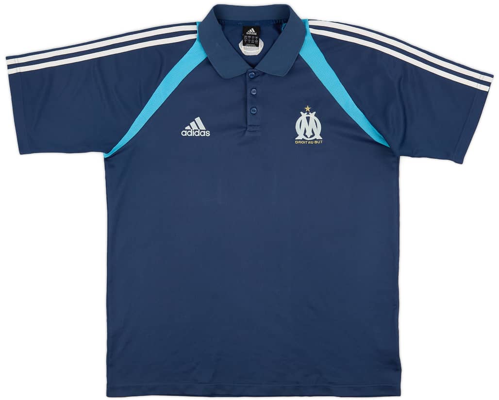 2004-05 Olympique Marseille adidas Polo Shirt - 8/10 - (L/XL)