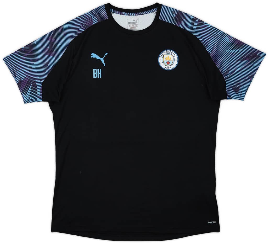2018-19 Manchester City Puma Staff Issue Training Shirt BK - 9/10 - (XL)