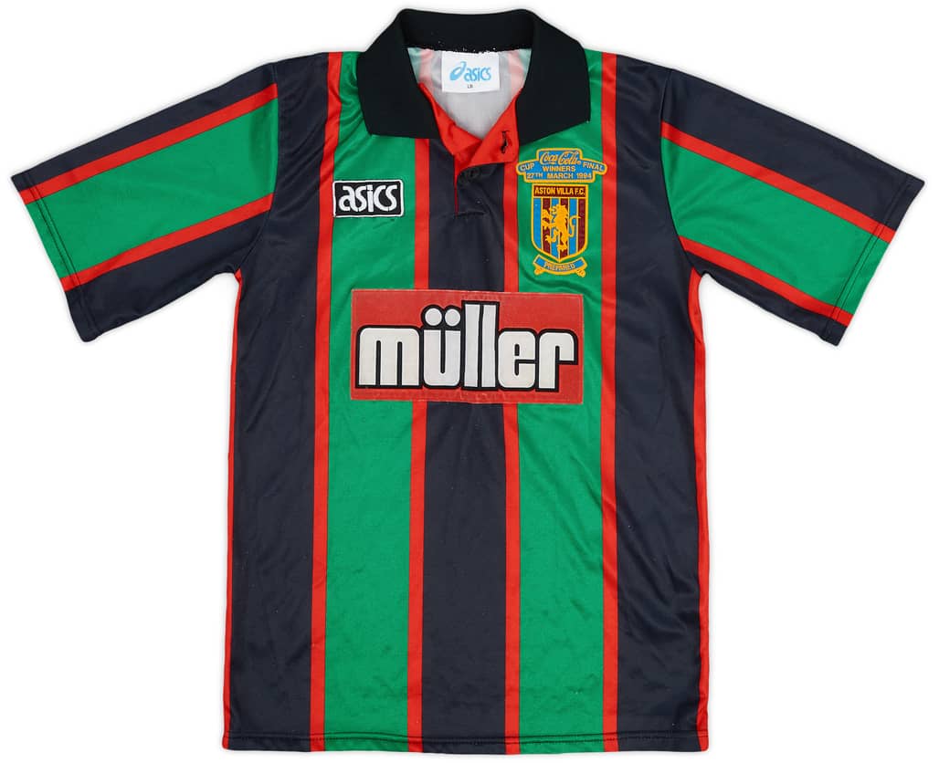 1993-95 Aston Villa Away Shirt - 8/10 - (L.Boys)