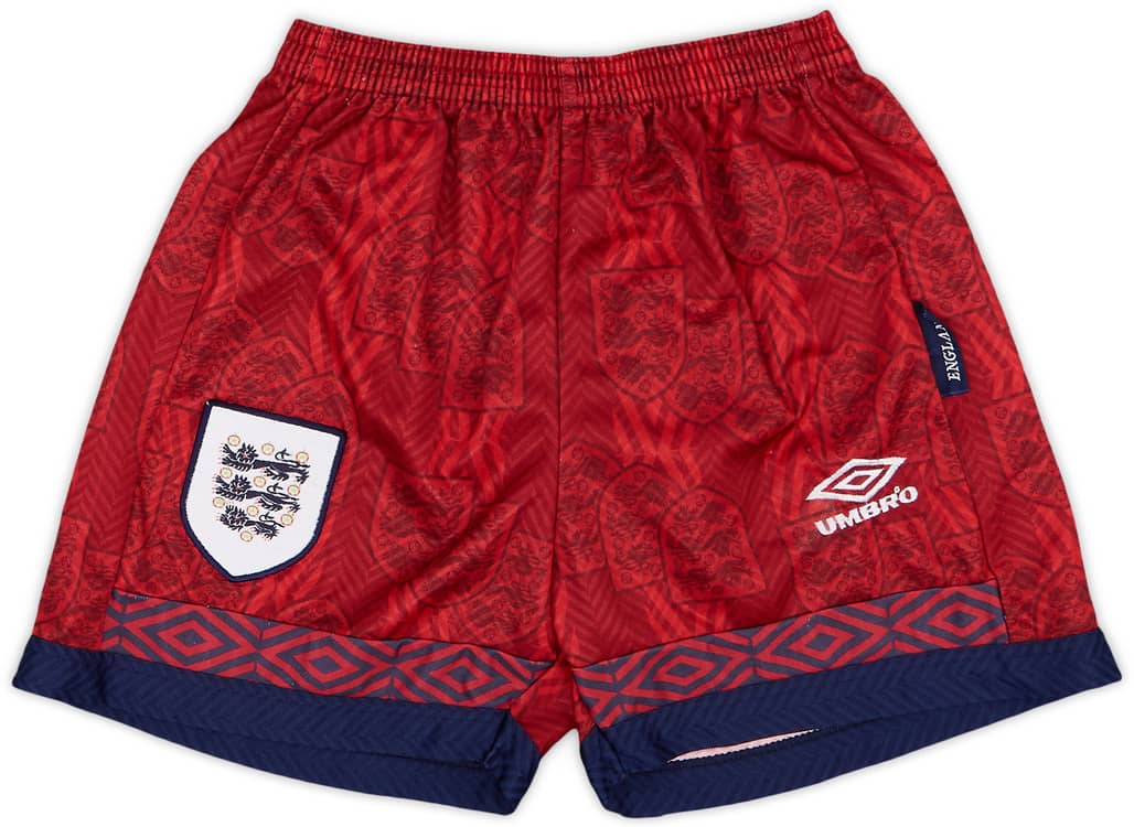 1993-95 England Away Shorts - 8/10 - (S)