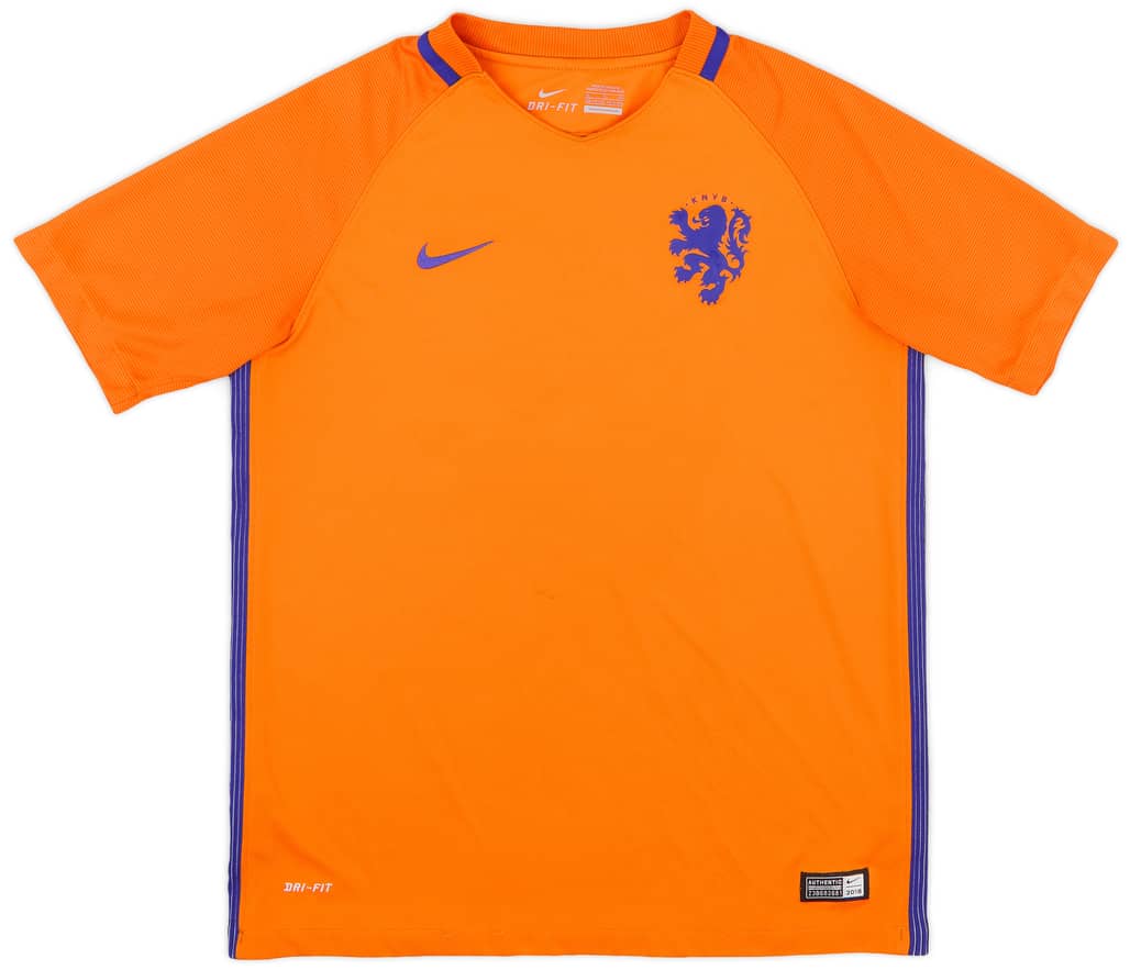 2016 Netherlands Home Shirt - 8/10 - (XL.Boys)