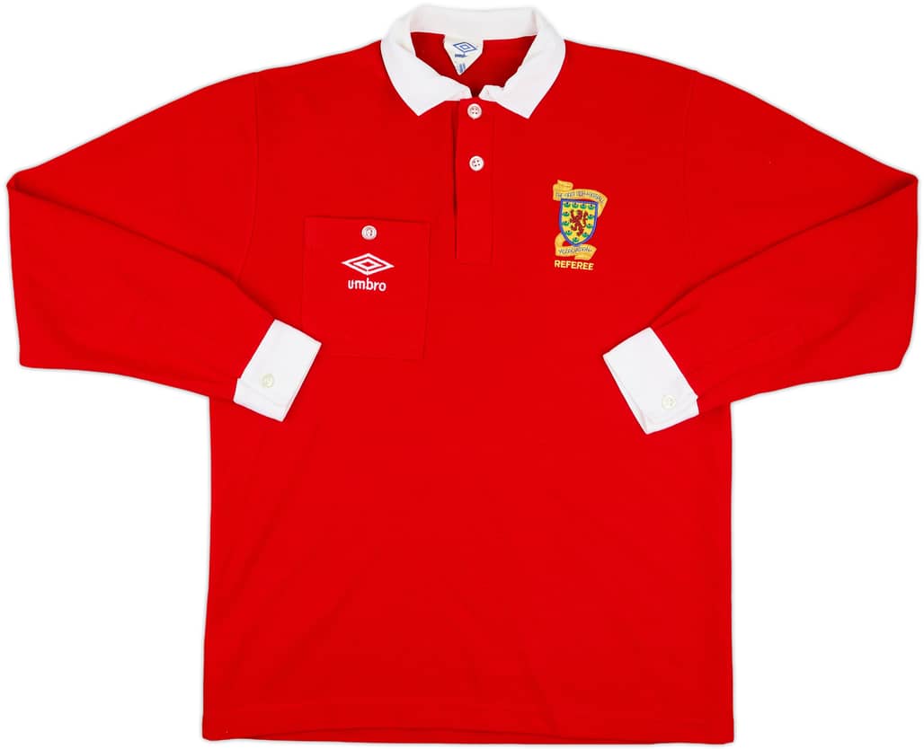 1992-94 Scotland Umbro Referee L/S Shirt - 8/10 - (M)