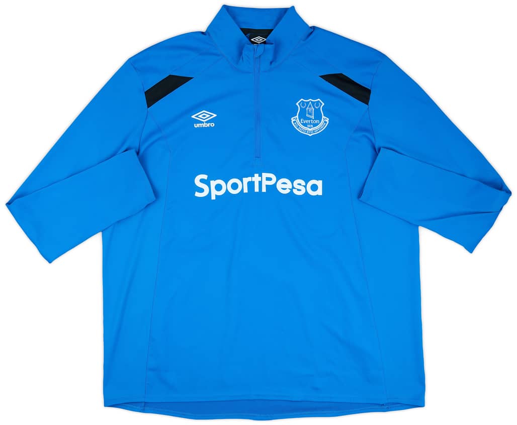 2018-19 Everton Umbro 1/4 Zip Drill Top - 8/10 - (3XL)