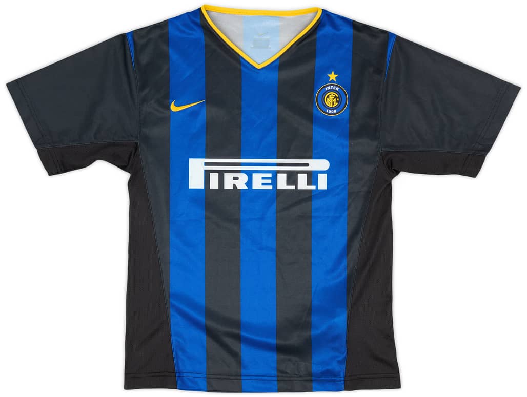 2002-03 Inter Milan Basic Home Shirt - 9/10 - (M.Boys)