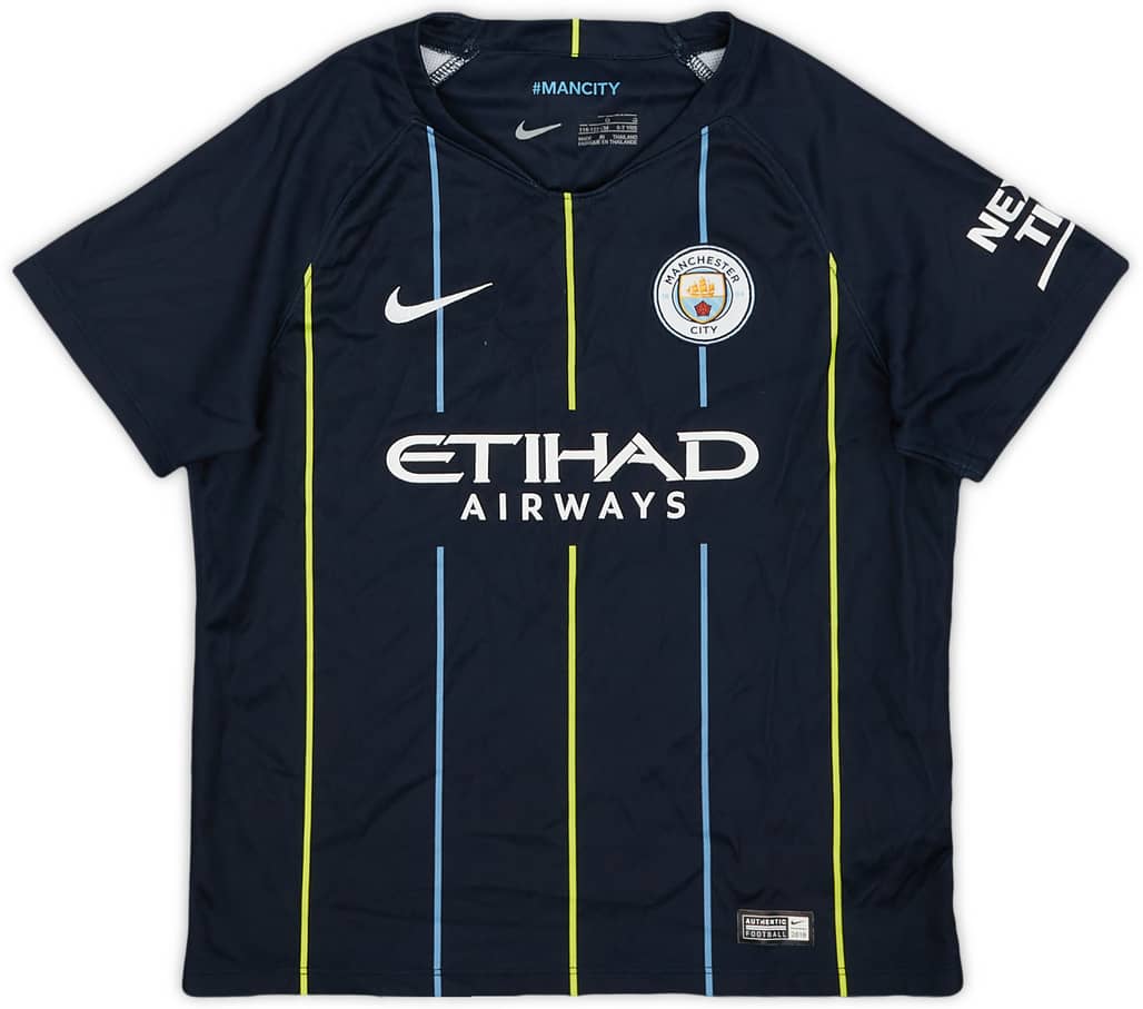 2018-19 Manchester City Away Shirt - 9/10 - (6-7 Years)