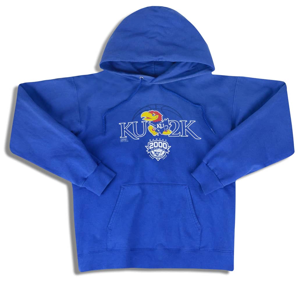 2010 Kansas Jayhawks Hanes Hooded Sweat Top S
