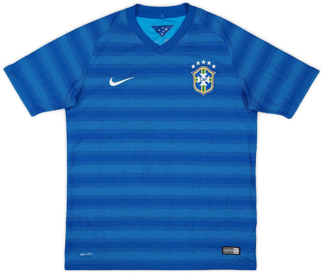 2014-15 Brazil Away Shirt - 9/10 - (XL.Boys)
