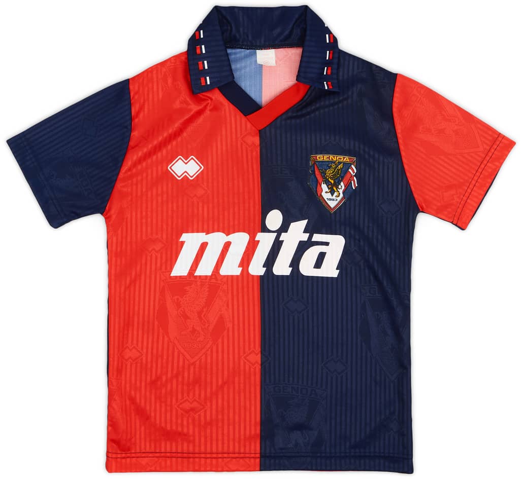 1991-92 Genoa Home Shirt - 9/10 - (M.Boys)