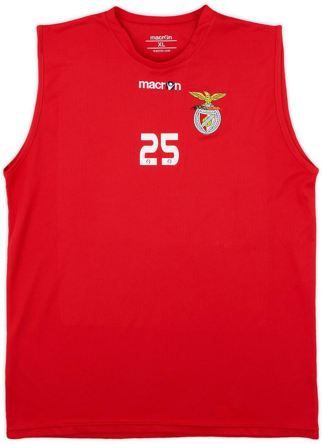 2012-13 Benfica Castelo Branco Player Issue Macron Training Vest #25 - 9/10 - (XL)