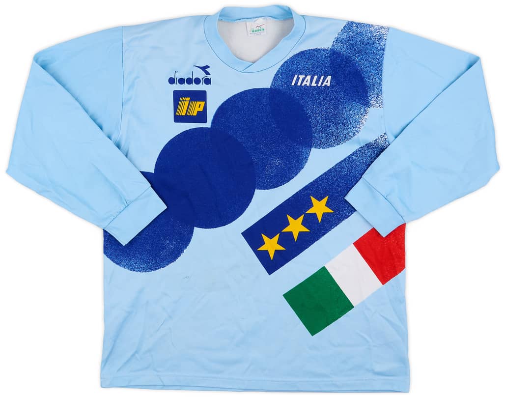 1990-92 Italy Diadora Training L/S Shirt - 7/10 - (L)
