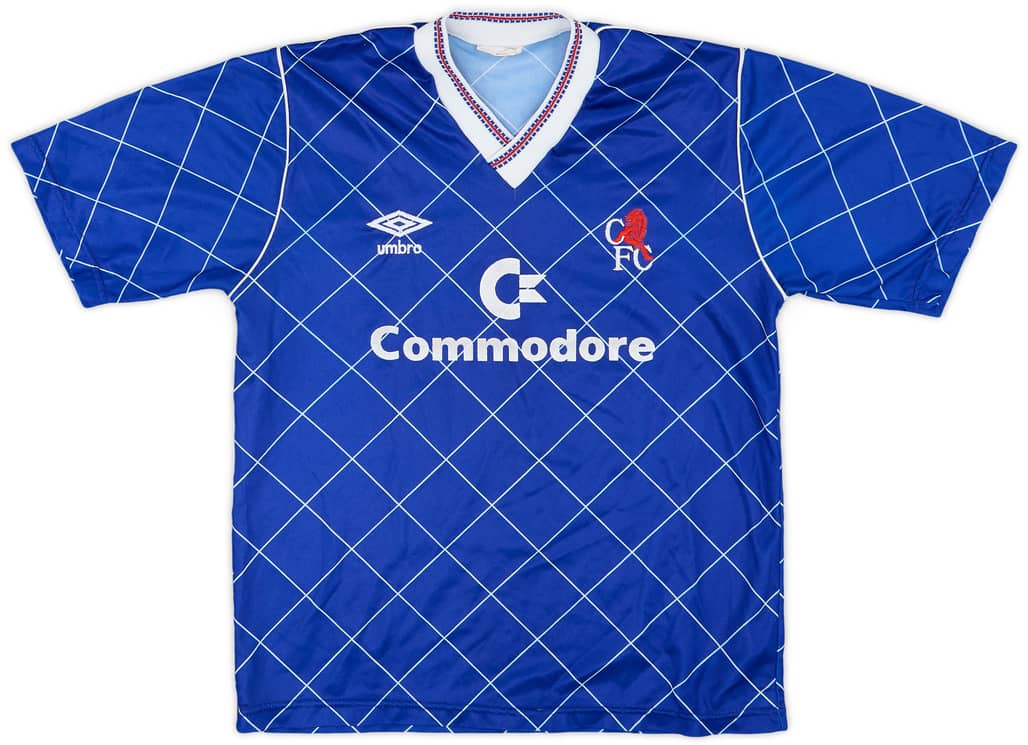 1987-89 Chelsea Home Shirt - 9/10 - (Y)