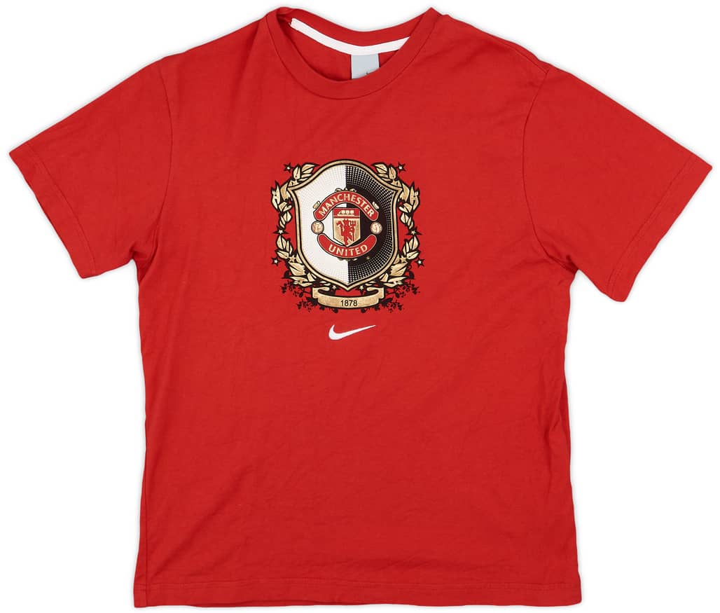 2006-07 Manchester United Nike Graphic Tee - 8/10 - (M)
