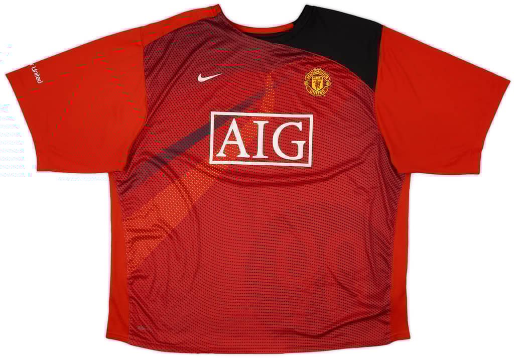 2008-09 Manchester United Nike Training Shirt - 7/10 - (XXL)