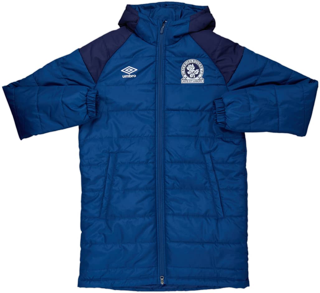 2018-19 Blackburn Umbro Hooded Padded Bench Coat - 10/10 - (M)