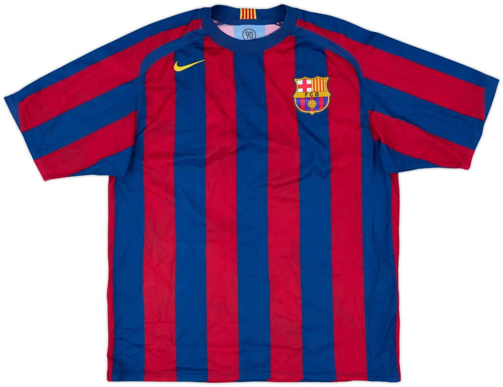 2005-06 Barcelona Basic Home Shirt - 8/10 - (L)