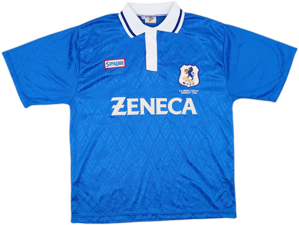 1994-97 Macclesfield Town 'FA Trophy 1996' Home Shirt - 8/10 - (XL)