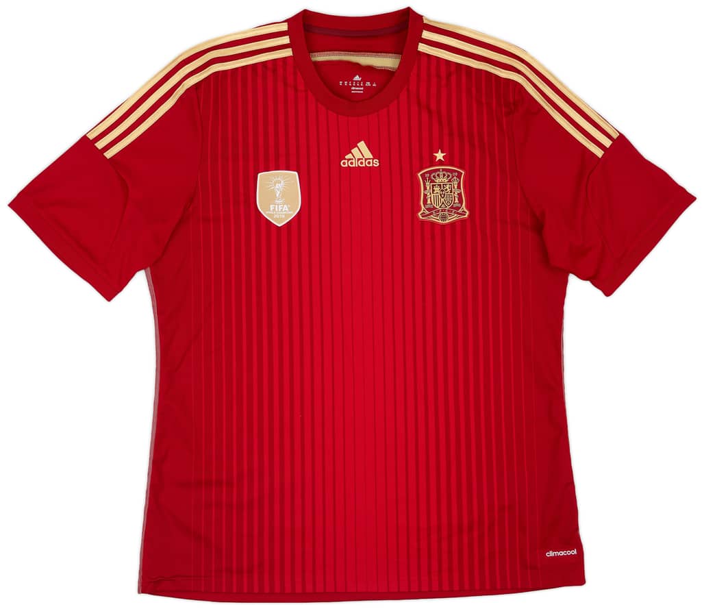 2013-15 Spain Home Shirt - 9/10 - (XL)