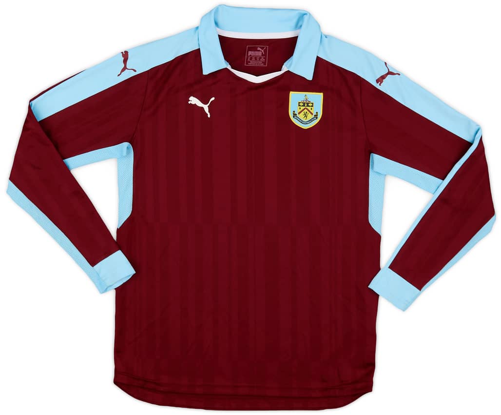 2016-17 Burnley Home L/S Shirt - 8/10 - (XL.Boys)