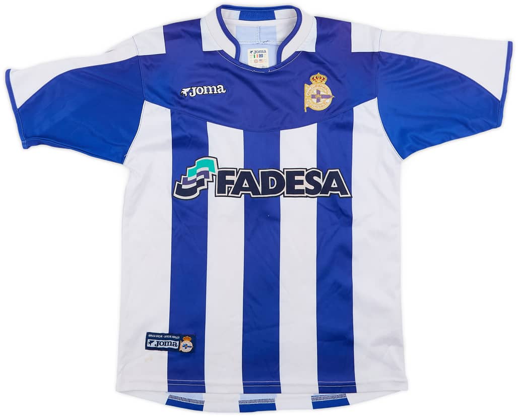 2003-04 Deportivo Home Shirt - 6/10 - (M.Boys)