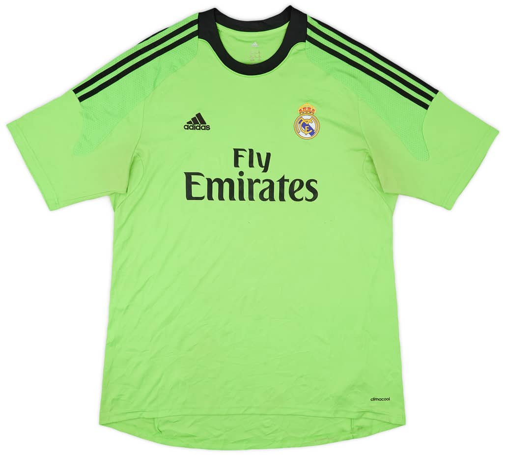 2013-14 Real Madrid GK S/S Shirt - 7/10 - (XL)