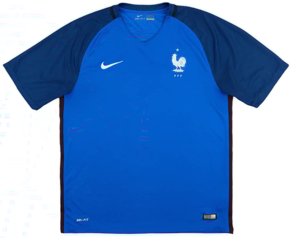 2016-17 France Home Shirt - 9/10 - (XL)
