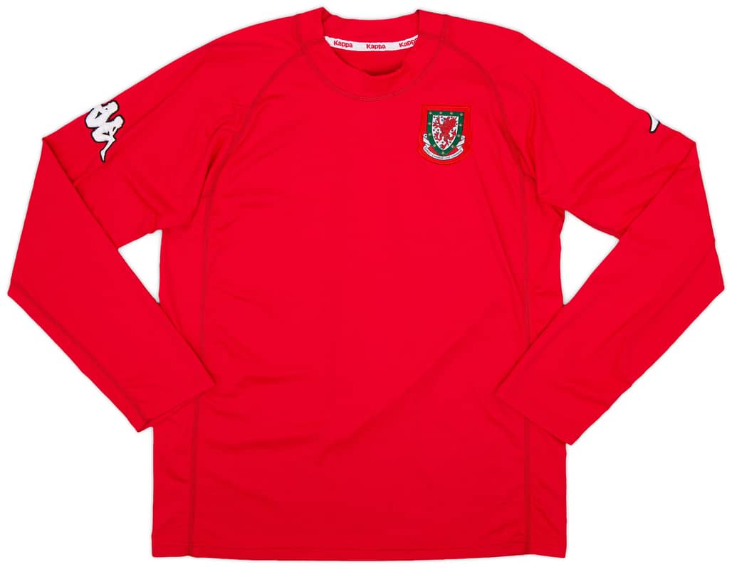 2004-06 Wales Home L/S Shirt - 9/10 - (XXL)