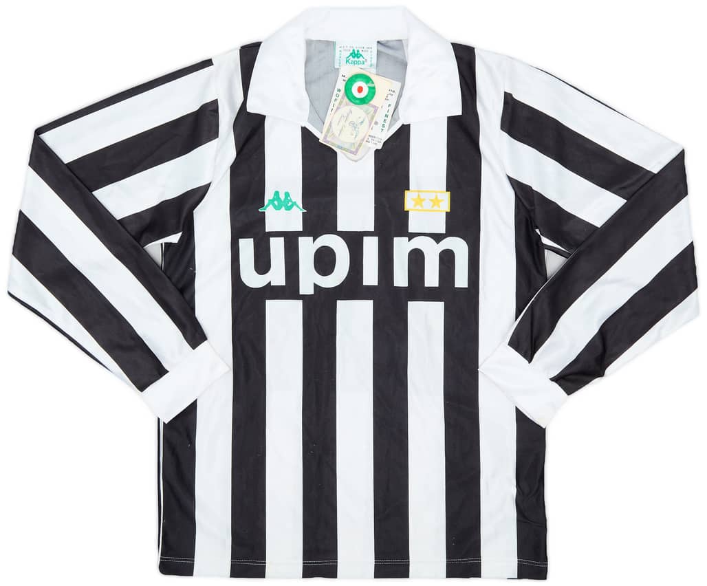 1991-92 Juventus Basic Home L/S Shirt (S)