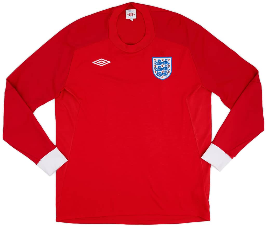 2010-11 England Away L/S Shirt - 8/10 - (L)