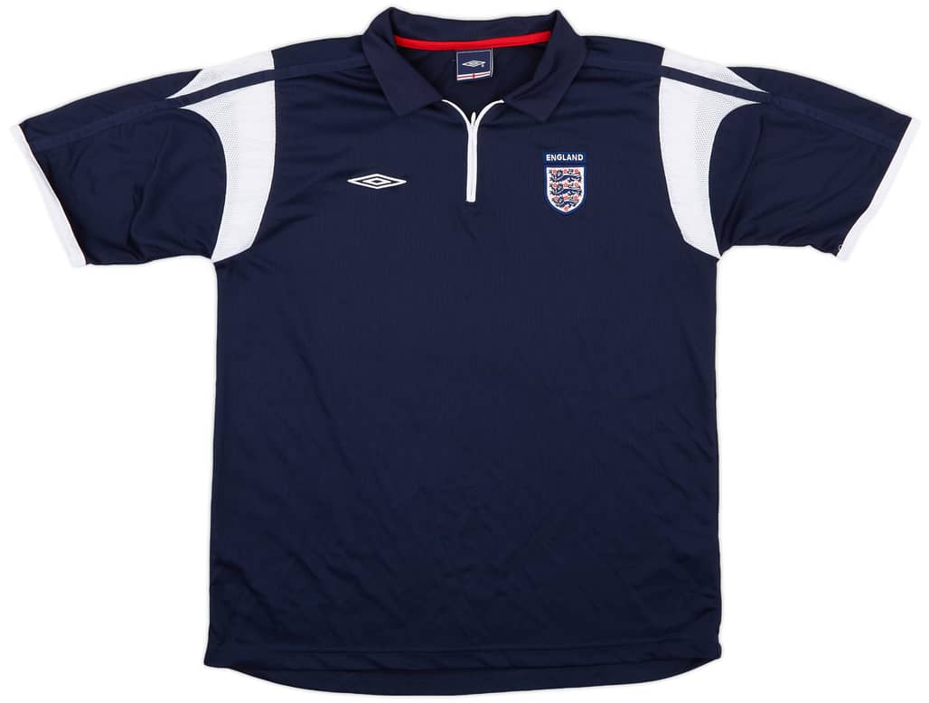 2005-06 England Umbro 1/4 Zip Training Shirt - 8/10 - (L)