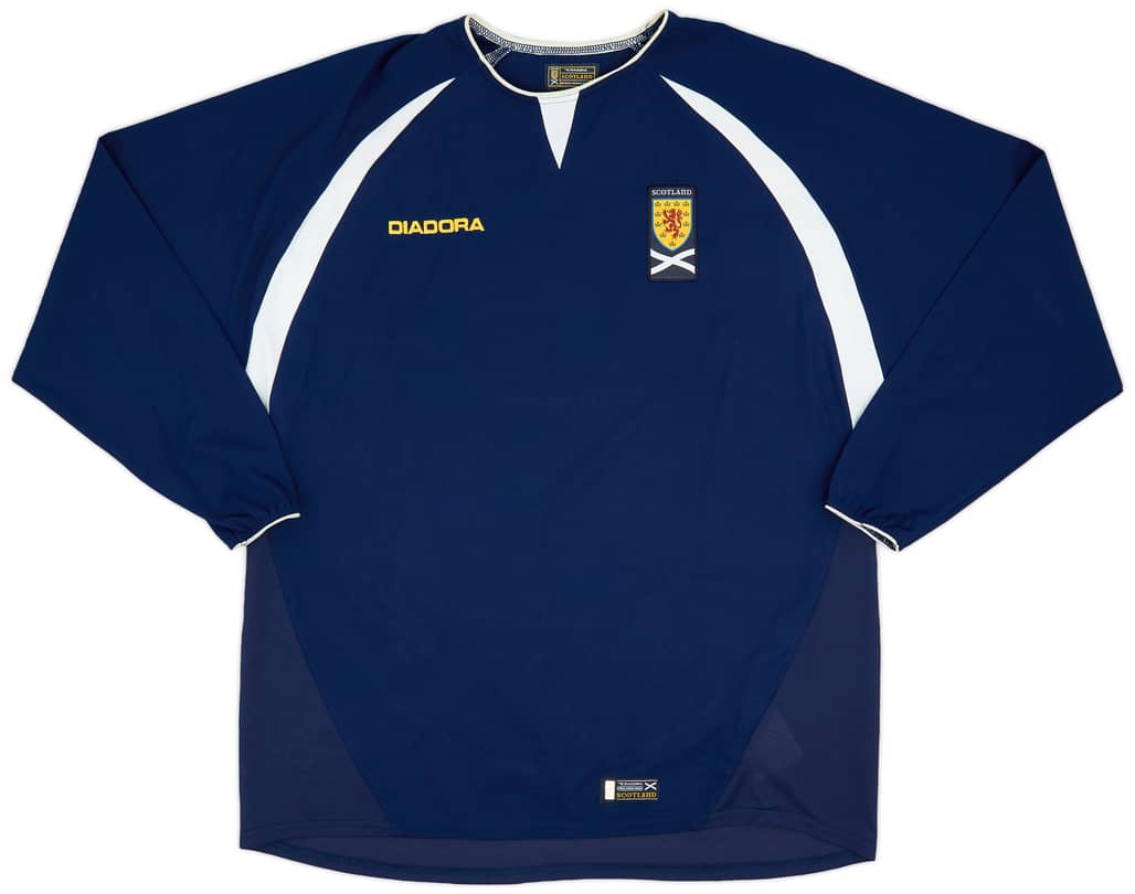 2003-05 Scotland Home L/S Shirt - 8/10 - (L)