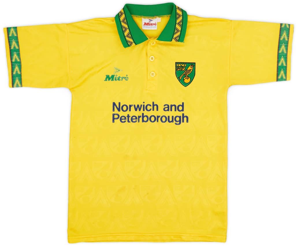 1994-96 Norwich Home Shirt - 5/10 - (L.Boys)