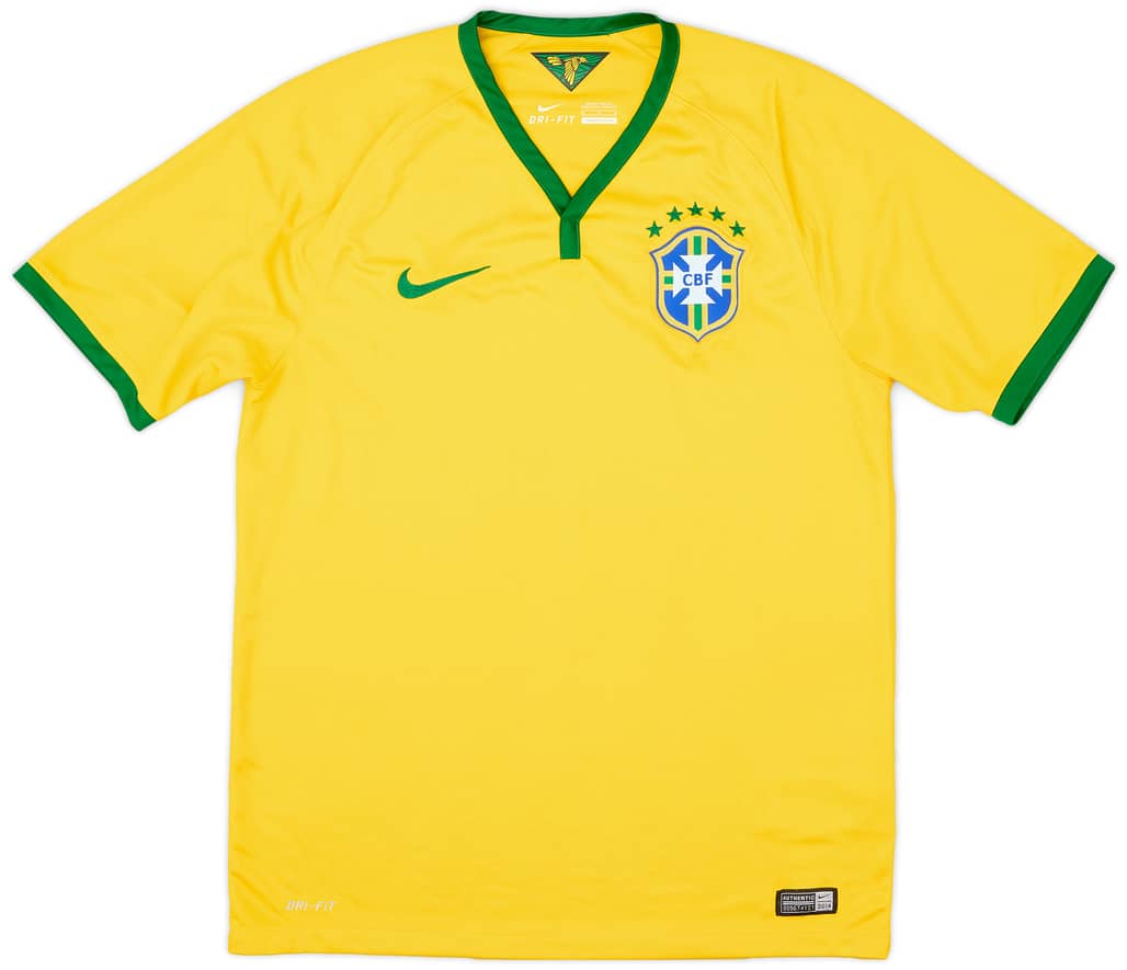 2014-15 Brazil Home Shirt - 7/10 - (M)