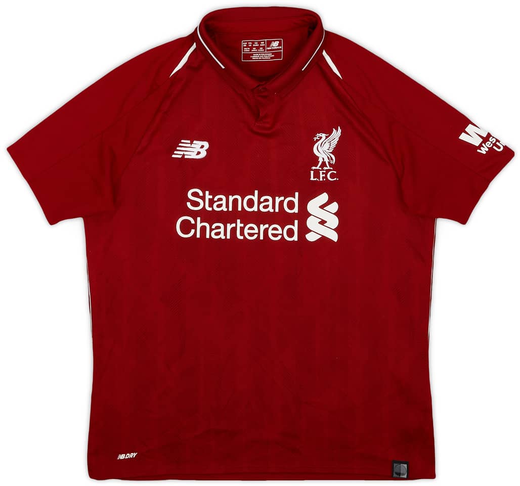 2018-19 Liverpool Home Shirt - 8/10 - (XL.Boys)