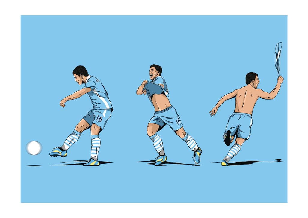 Aguero Legends A3 Print/Poster