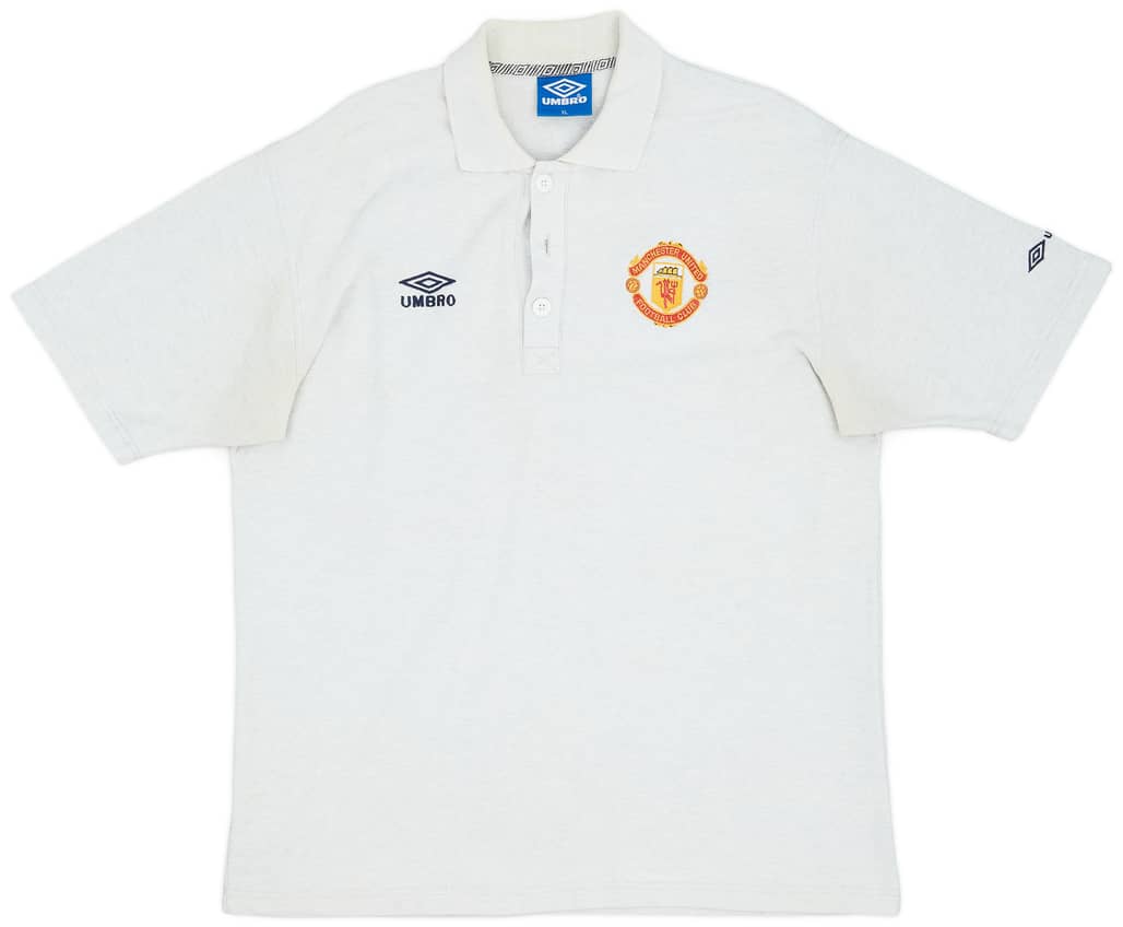 1996-97 Manchester United Umbro Polo Shirt - 7/10 - (XL)