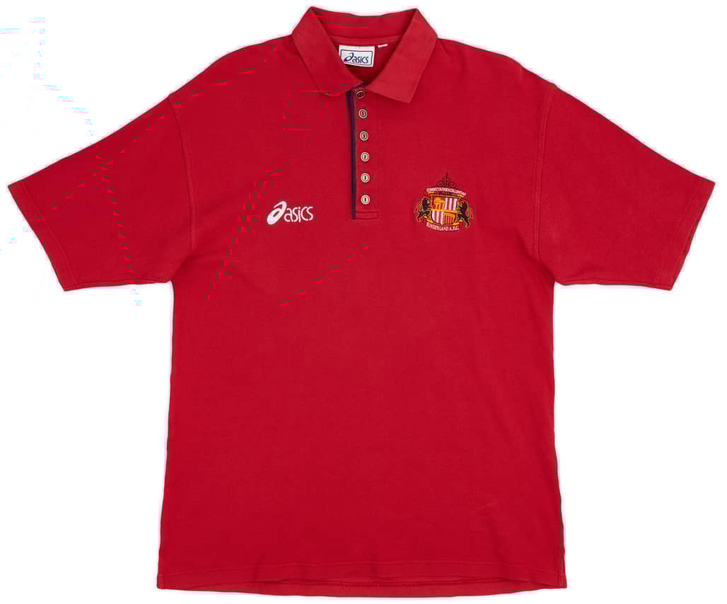 1998-99 Sunderland Asics Polo Shirt - 9/10 - (L)