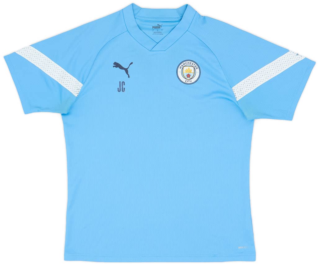 2021-22 Manchester City Puma Staff Issue Training Shirt JC - 7/10 - (L)