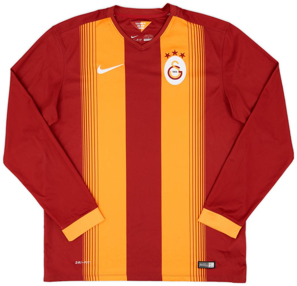 2014-15 Galatasaray Home L/S Shirt - 8/10 - (L)