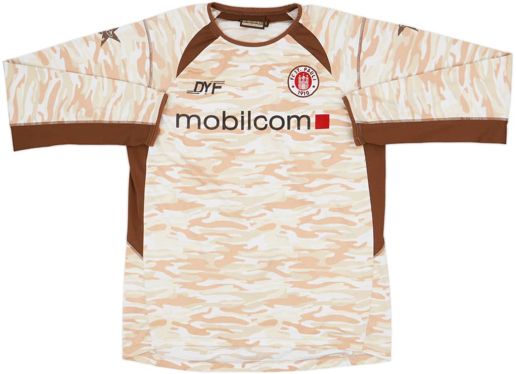 2005-06 St Pauli Home L/S Shirt - 7/10 - (L)