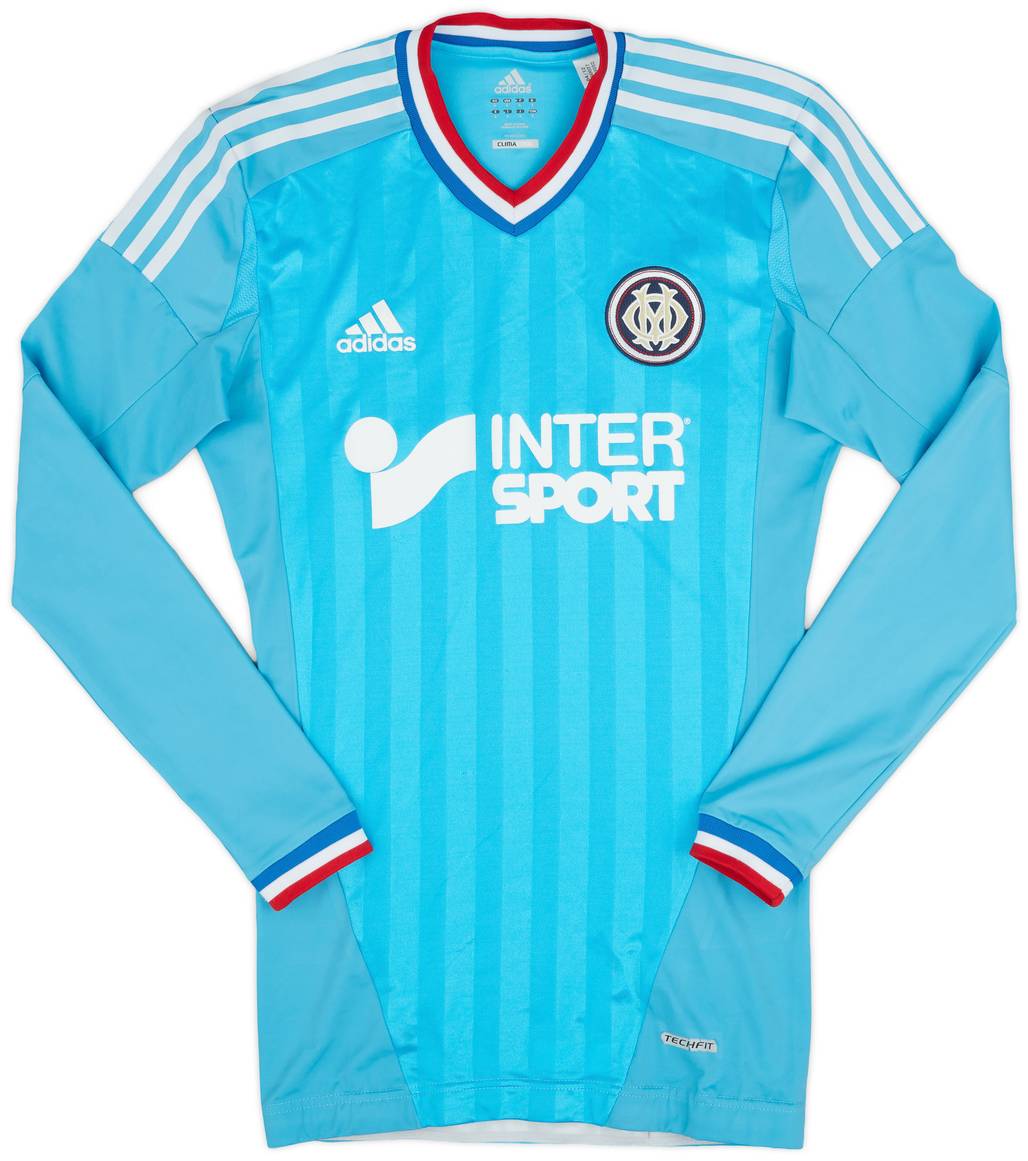 2012-13 Olympique Marseille Player Issue TechFit Away L/S Shirt - 8/10 - (S)