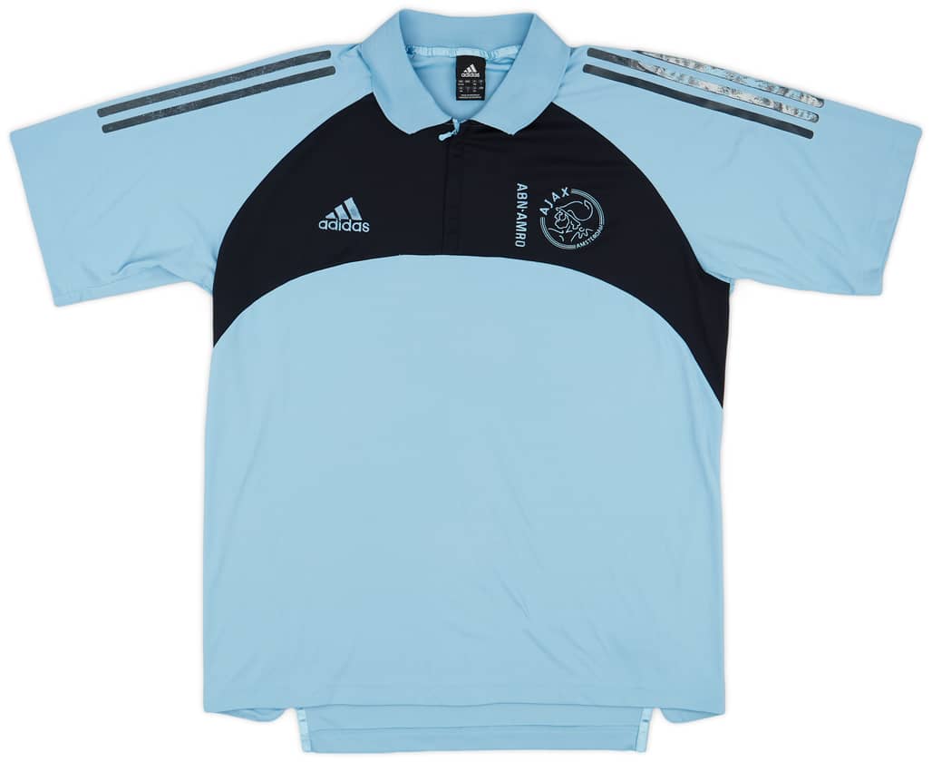 2002-03 Ajax adidas 1/4 Zip Polo Shirt - 5/10 - (L)