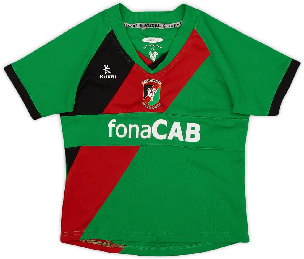 2011-12 Glentoran Home Shirt - 6/10 - (5-6 Years)