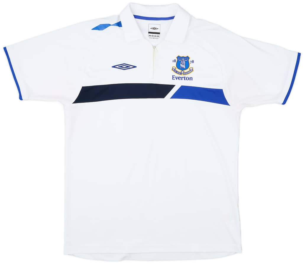 2006-07 Everton Umbro 1/4 Zip Training Polo - 8/10 - (L)