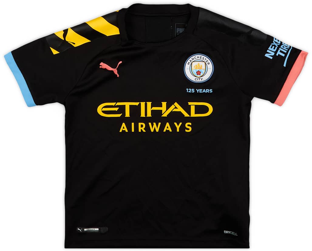 2019-20 Manchester City Away Shirt - 9/10 - (S.Boys)