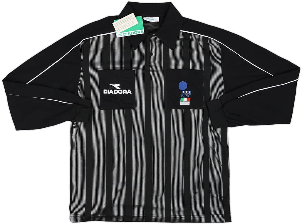 1990s Italy FIGC Diadora Referee L/S Shirt (XL)