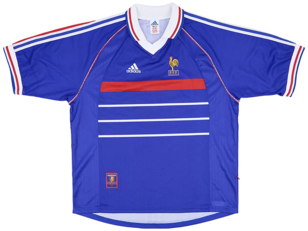 1998-00 France Home Shirt - 9/10 - (XL)