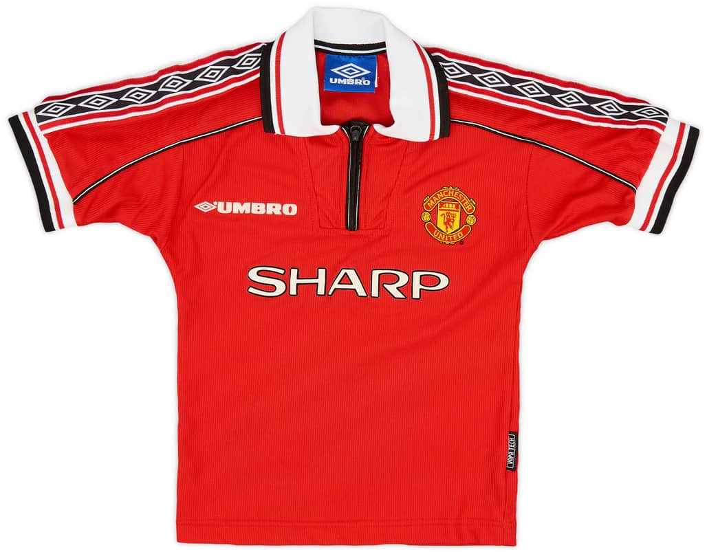 1998-00 Manchester United Home Shirt - 9/10 - (6-7 Years)