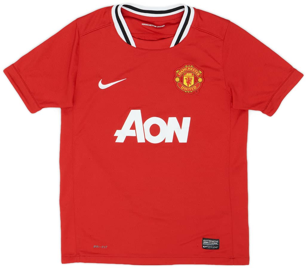 2011-12 Manchester United Home Shirt - 8/10 - (M.Boys)